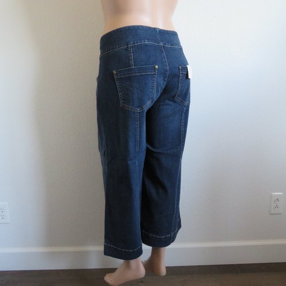 MELISSA McCARTHY Seven7 Jeans Women's Wide Leg Flare Plus Size 16 NWT - Picture 2 of 3